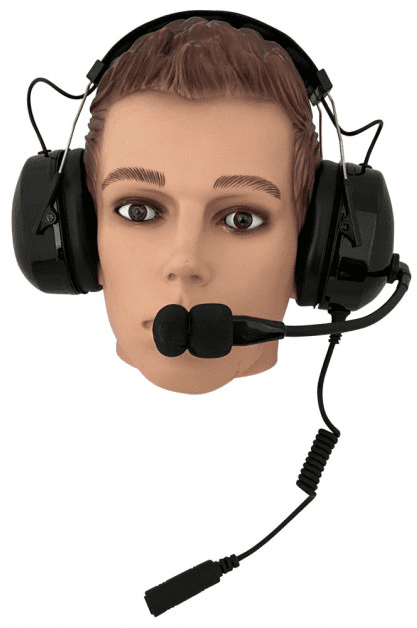 Headset for motorsport races