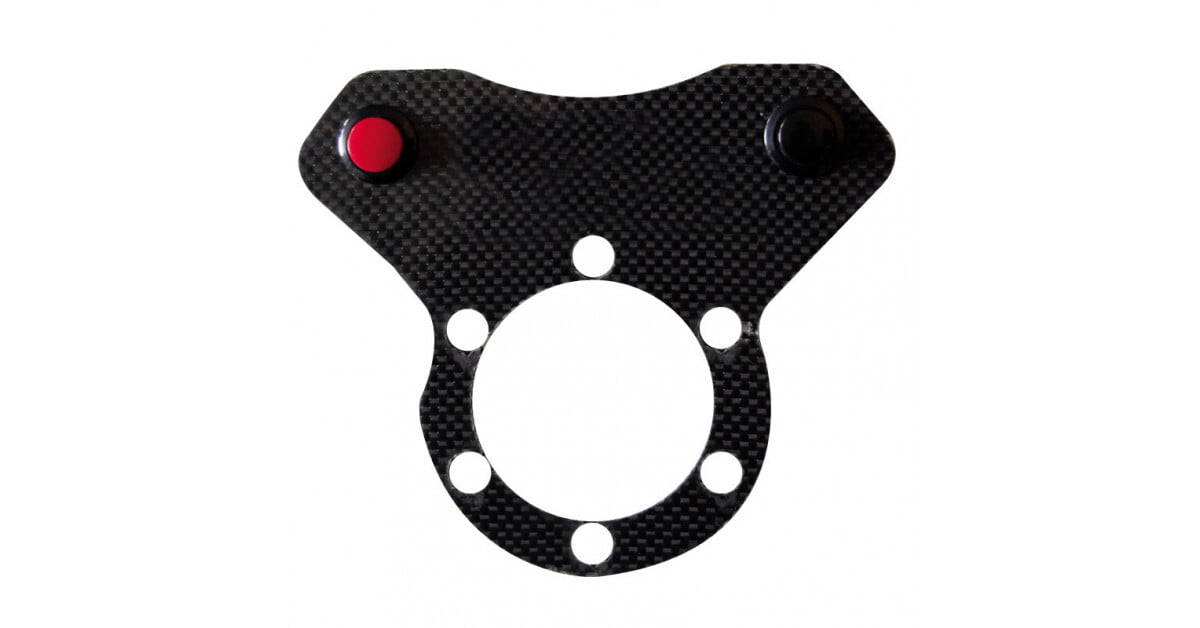 Carbon fiber steering wheel plate