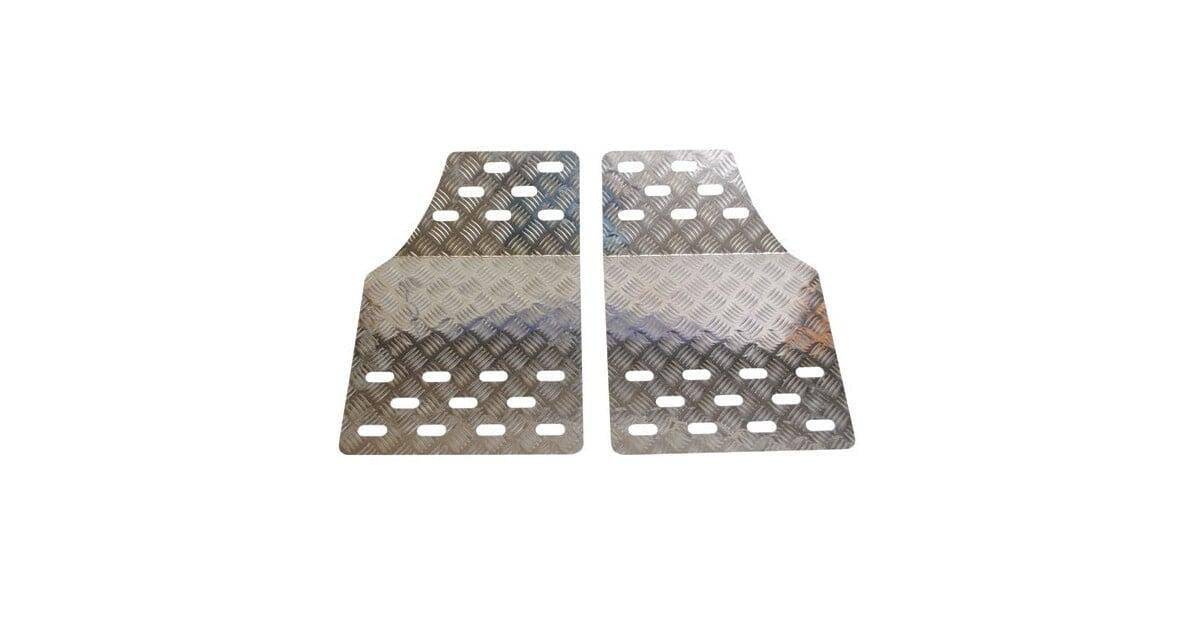 Aluminium footrest floor